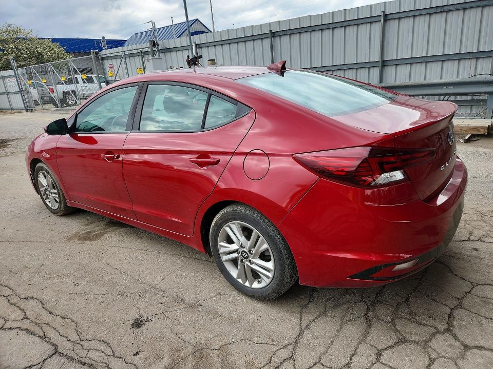 2020 Hyundai Elantra VIN KMHD84LF7LU022345 COPART salvage auction — HAIL, In - Cert Of Title-Salvage Title, sold $3,600 on 2026-07-20 (photo 2)