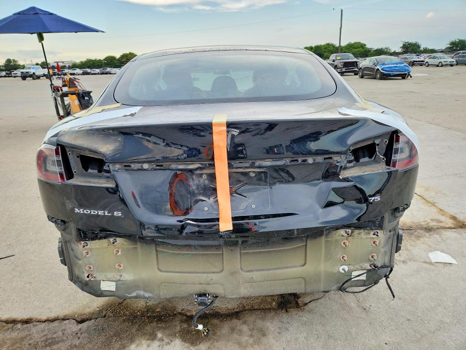 2017 Tesla Model s VIN 5YJSA1E12HF231203 COPART salvage auction — REAR END, Tx - Certificate Of Title, sold $4,650 on 2026-07-09 (photo 6)
