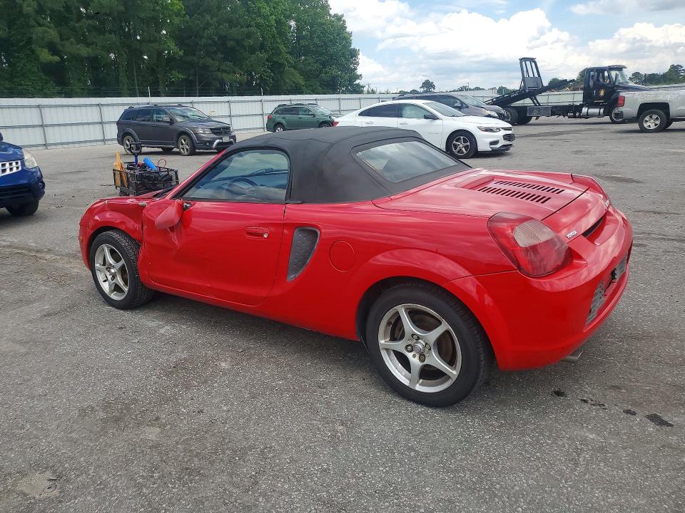 2002 Toyota Mr2 VIN JTDFR320720050248 COPART salvage auction — SIDE, NC - SALVAGE CERTIFICATE OF TITLE, sold $1,650 on 2026-07-28 (photo 2)