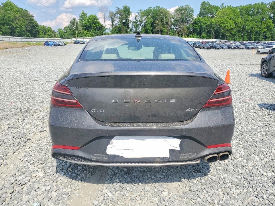 2023 Genesis G70 VIN KMTG34TA7PU131285 COPART salvage auction — FRONT END, Nc - Salvage Certificate Of Title, sold $8,100 on 2026-07-22 (photo 6)