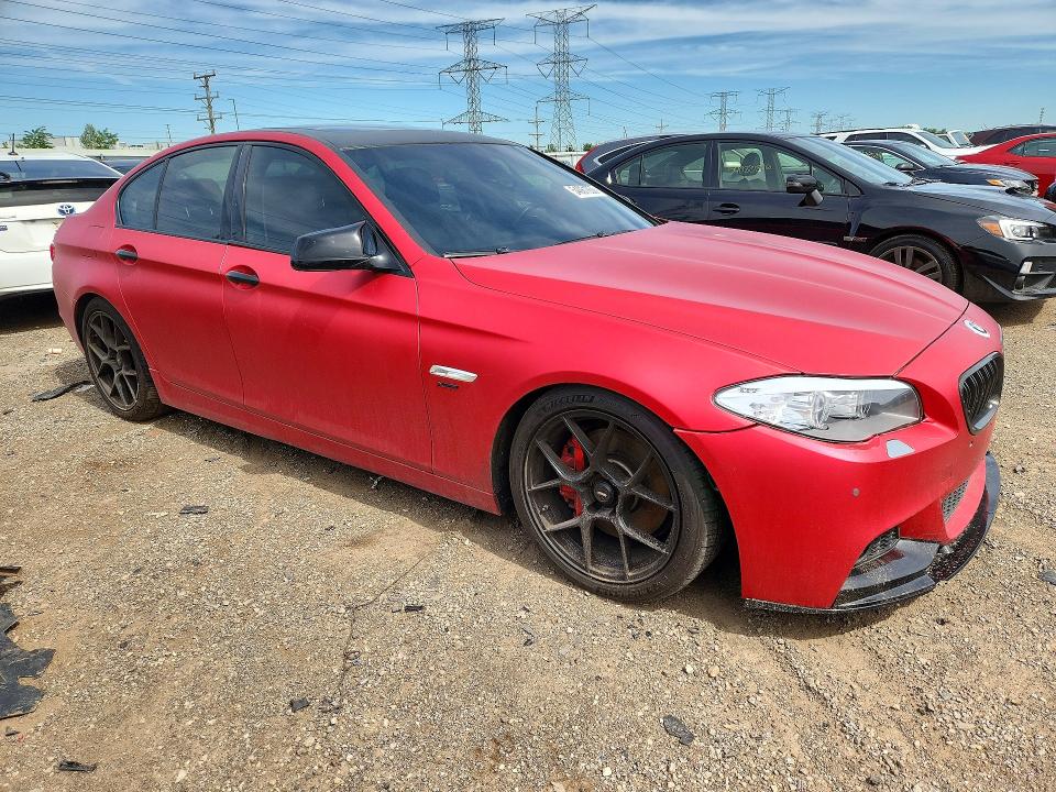 2011 BMW 5er VIN WBAFU9C5XBC786088 COPART salvage auction — SIDE, Il - Salvage Certificate, sold $1,550 on 2026-07-07 (photo 4)