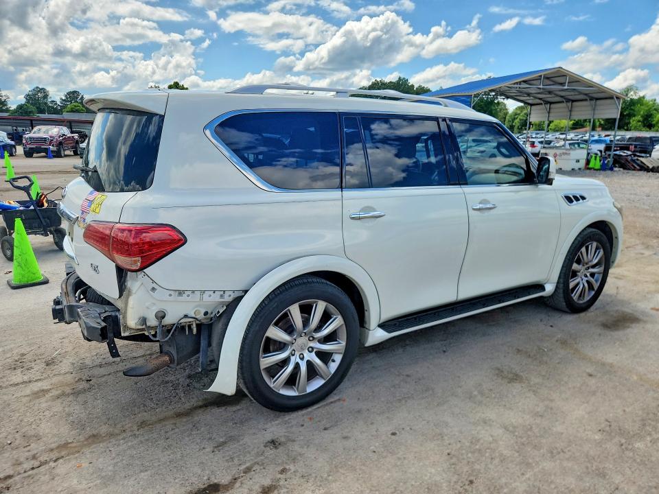 2011 Infiniti Qx56 VIN JN8AZ2NC6B9303313 COPART salvage auction — REAR END, Ms - Cert Of Title-Salvaged, sold $2,650 on 2026-07-17 (photo 3)
