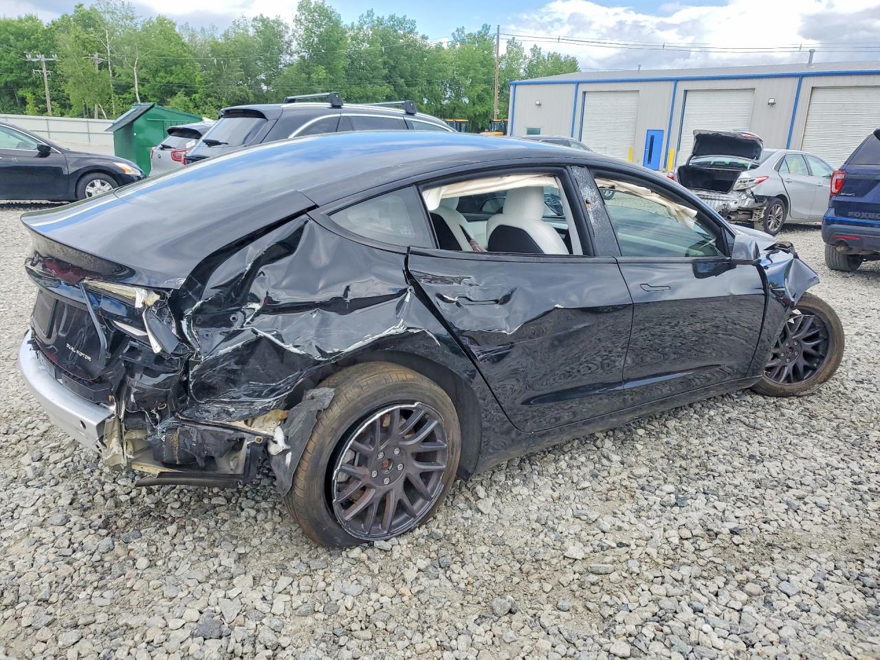 2024 Tesla Model 3 VIN 5YJ3E1EB2RF822019 COPART salvage auction — Front End, MA - CERTIFICATE OF TITLE (P), sold $6,700 on 2026-07-01 (photo 3)