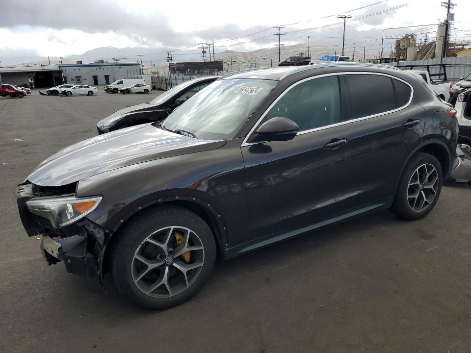 2018 Alfa romeo Stelvio VIN ZASFAKBN3J7C27954 COPART salvage auction — FRONT END, Ca - Salvage Certificate, sold $3,000 on 2026-07-08 (photo 1)