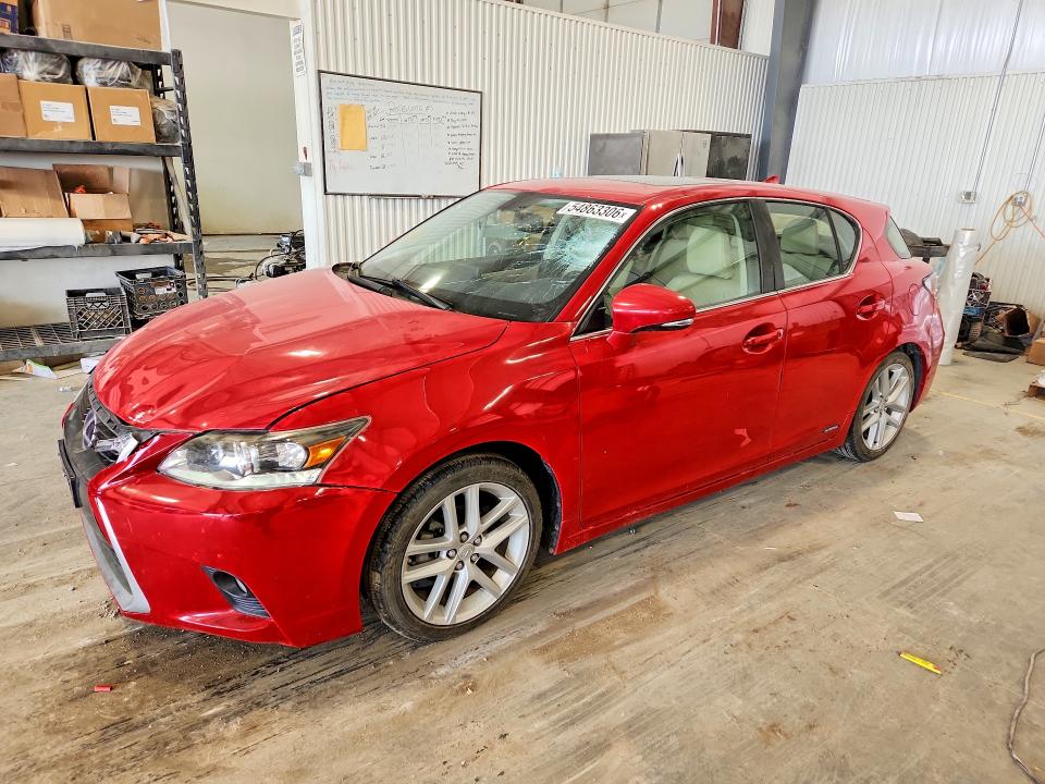 2014 Lexus Ct VIN JTHKD5BH5E2178543 COPART salvage auction — HAIL, Ne - Cert Of Title-Salvage, sold $3,050 on 2026-07-21 (photo 1)