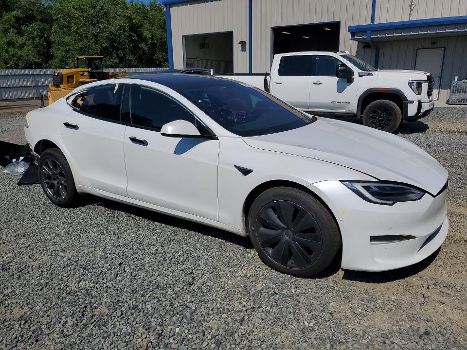 2021 Tesla Model s VIN 5YJSA1E50MF440212 COPART salvage auction — REAR END, Nc - Salvage Certificate Of Title, sold $15,400 on 2026-07-02 (photo 4)