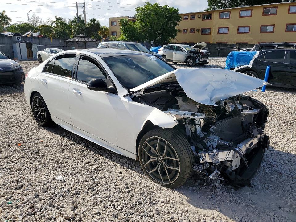 2023 Mercedes-benz C-klasse VIN W1KAF4GBXPR085670 COPART salvage auction — FRONT END, Il - Salvage Certificate, sold $15 on 2026-07-24 (photo 4)