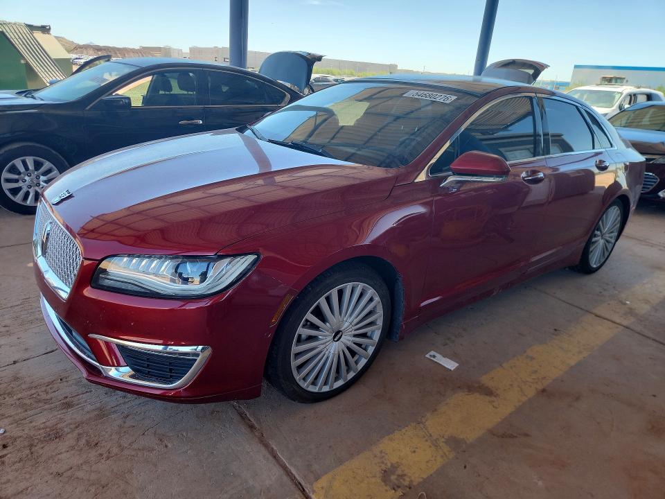 2017 Lincoln VIN 3LN6L5MU9HR607937 COPART salvage auction — PARTIAL REPAIR, Az - Cert Of Title - Salvage, sold $3,750 on 2026-07-02 (photo 1)