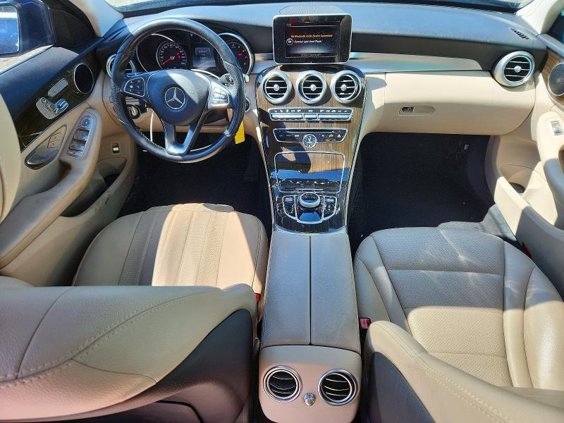 2017 Mercedes-benz C-klasse VIN WDDWF4KB5HR291431 COPART salvage auction — SIDE, Salvage Title, sold $2,000 on 2026-08-07 (photo 8)