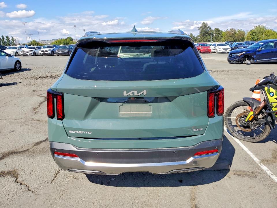2025 Kia Sorento VIN KNDRJDJH6S5301491 COPART salvage auction — FRONT END, Ca - Salvage Certificate, sold $14,200 on 2026-07-10 (photo 6)