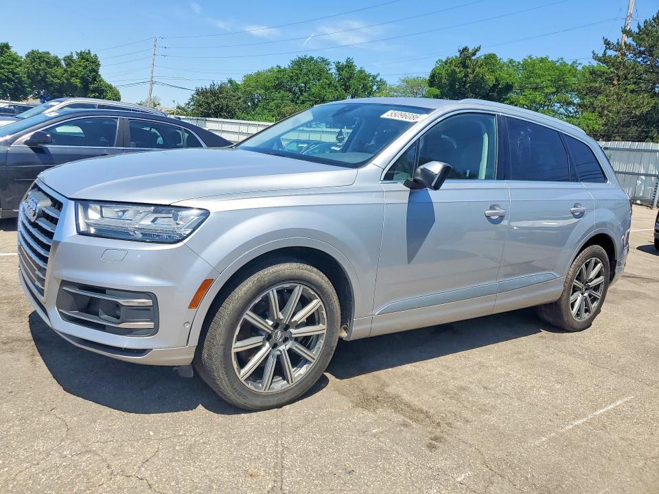 2019 Audi Q7 VIN WA1LAAF7XKD001053 COPART salvage auction — MINOR DENT/SCRATCHES, Oh - Cert Of Title-Repossession (P), sold $7,200 on 2026-07-29 (photo 1)