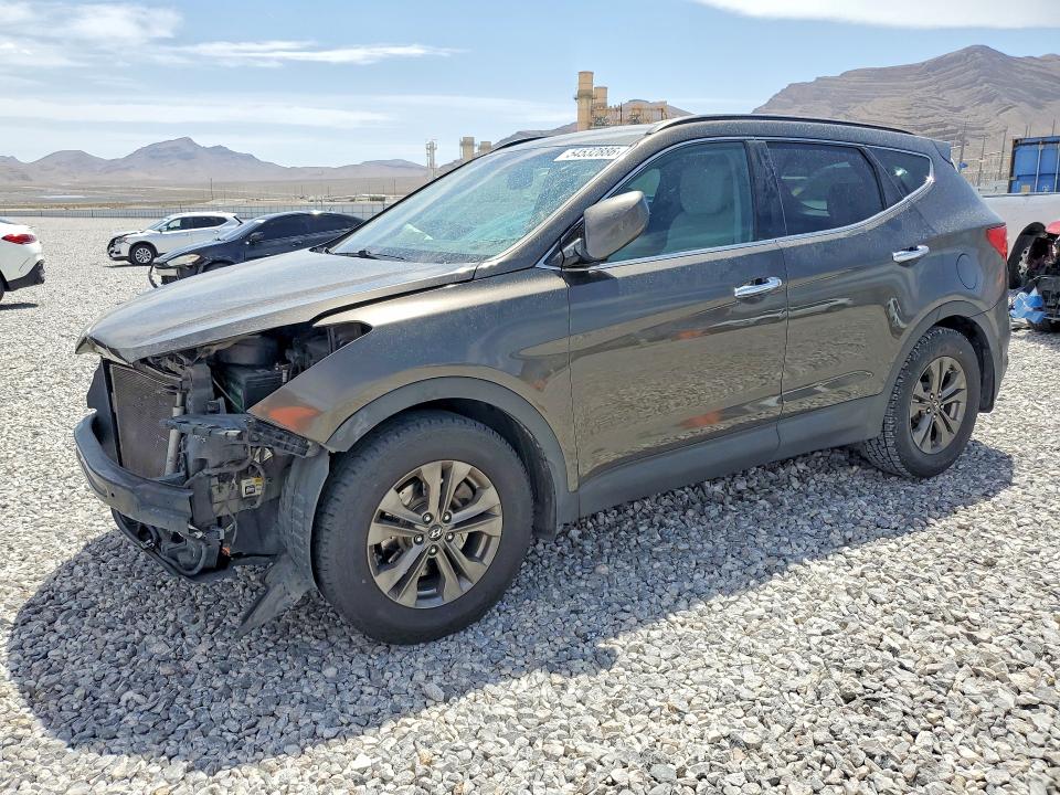 2014 Hyundai Santa fe VIN 5XYZU3LB4EG175024 COPART salvage auction — FRONT END, NV - SALVAGE TITLE, sold $1,250 on 2026-07-20 (photo 1)