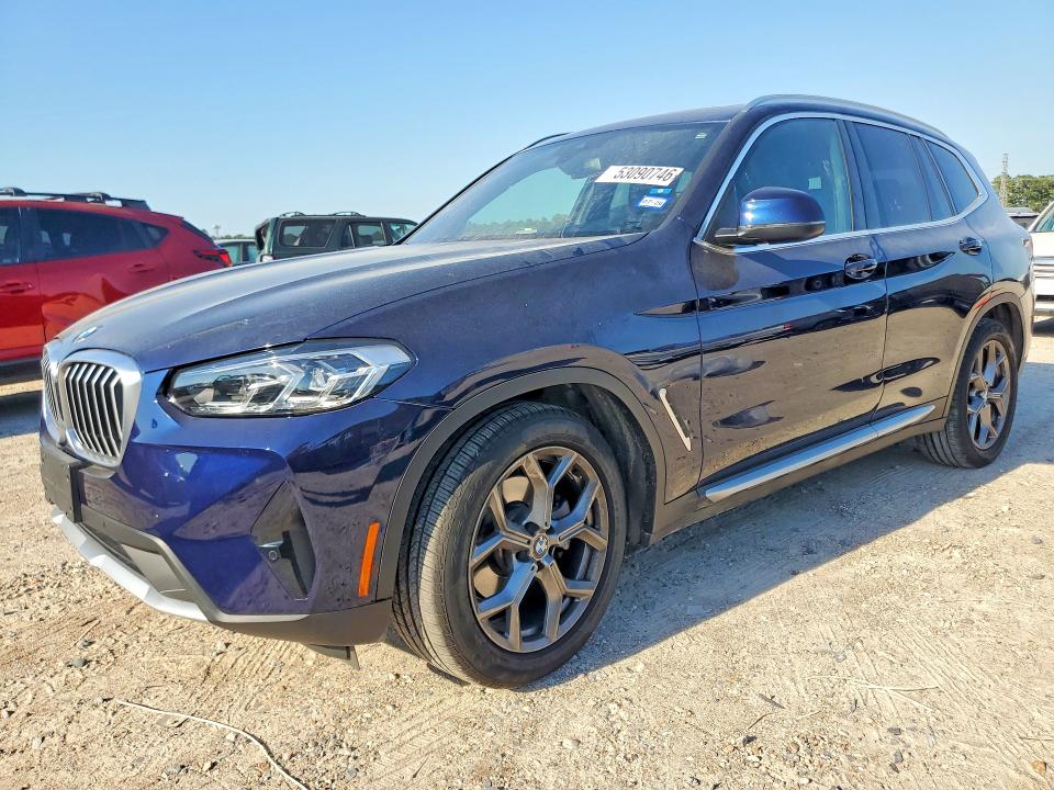 2022 BMW X3 VIN 5UX43DP0XN9M21134 COPART salvage auction — UNDERCARRIAGE, Tx - Salvage Vehicle Title, sold $15,600 on 2026-07-10 (photo 1)