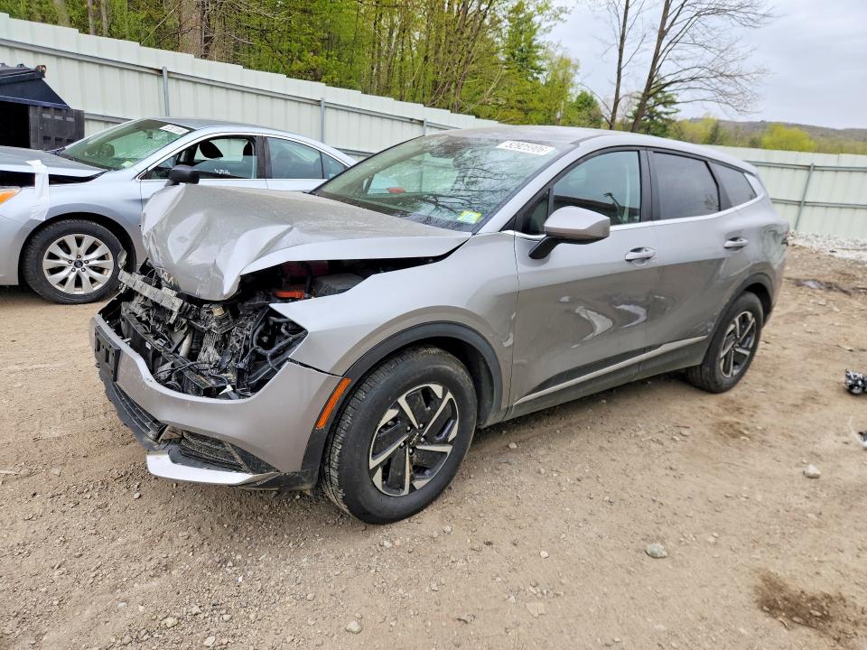 2025 Kia Sportage VIN KNDPU3DG8S7230584 COPART salvage auction — FRONT END, Vt - Cert Of Title-Salvage Vehicle, sold $7,100 on 2026-07-27 (photo 1)