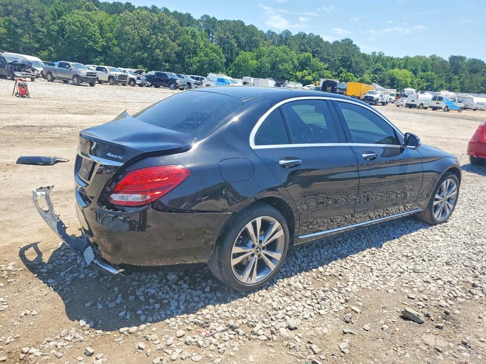 2018 Mercedes-benz C-klasse VIN WDDWF4KB1JR413501 COPART salvage auction — REAR END, Ms - Cert Of Title-Salvaged, sold $3,350 on 2026-07-17 (photo 3)