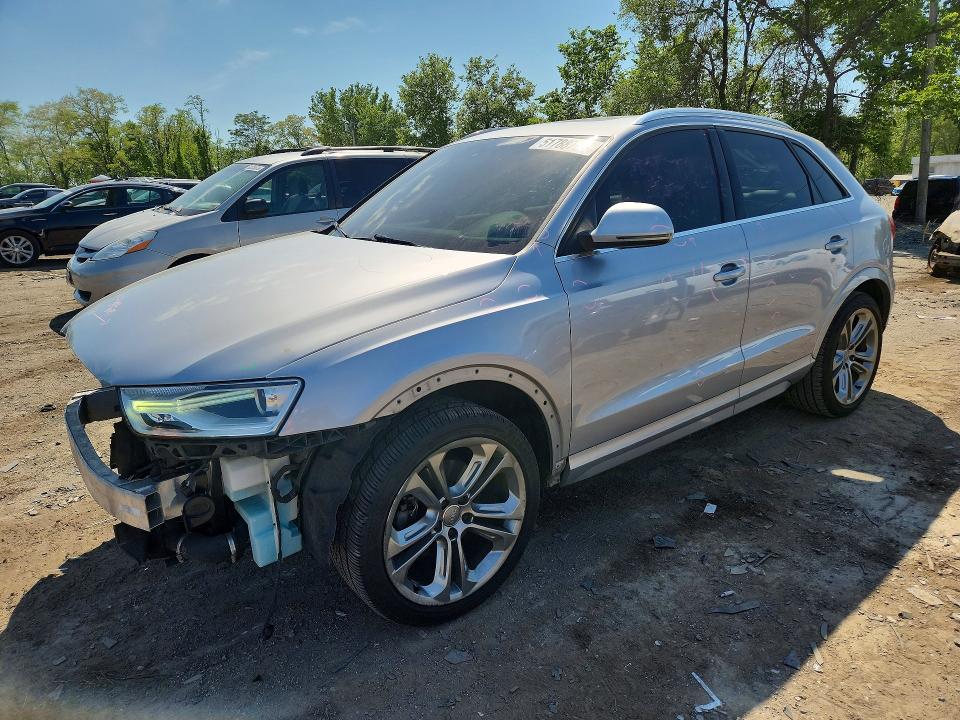 2016 Audi Q3 VIN WA1BFCFS3GR016095 COPART salvage auction — FRONT END, Md - Cert Of Salvage > 75% Damage, sold $2,600 on 2026-07-14 (photo 1)