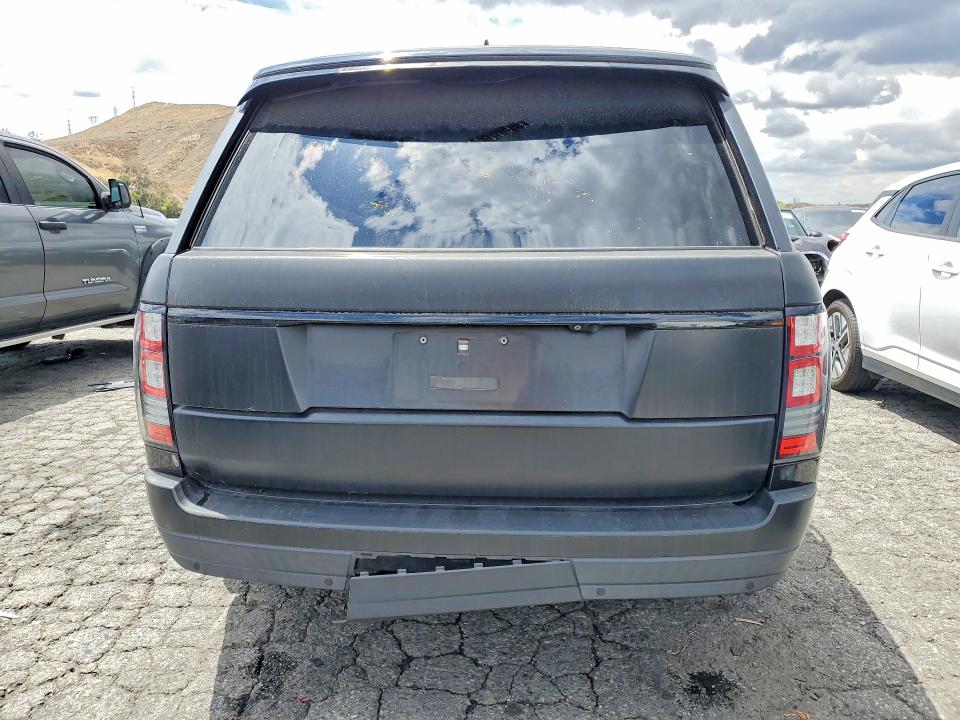 2017 Land rover RANGE ROVER VIN SALGS2FK8HA325443 COPART salvage auction — REAR END, Ca - Dis/Dlr/Exp Only Clean Title, sold $4,200 on 2026-07-23 (photo 6)