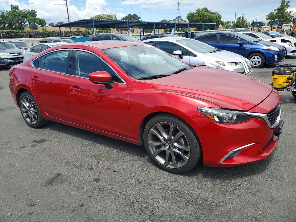 2017 Mazda 6 VIN JM1GL1W50H1131823 COPART salvage auction — SIDE, CA - SALVAGE CERTIFICATE, sold $3,950 on 2026-07-28 (photo 4)