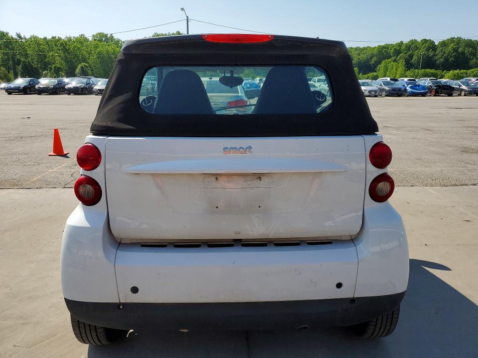 2008 Smart Fortwo VIN WMEEK31X48K208333 COPART salvage auction — MINOR DENT/SCRATCHES, Tx - Salvage Vehicle Title, sold $500 on 2026-07-27 (photo 6)