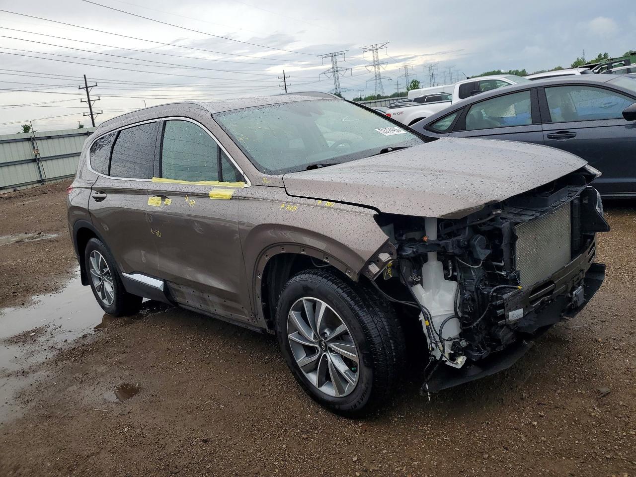2019 Hyundai Santa Fe VIN 5NMS33ADXKH049051 COPART salvage auction — Front End, IL - SALVAGE CERTIFICATE, sold $5,600 on 2026-06-30 (photo 4)