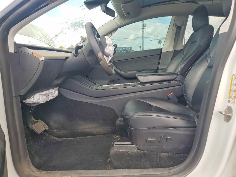 2021 Tesla Model y VIN 5YJYGDEE2MF231368 COPART salvage auction — FRONT END, Ca - Salvage Certificate, sold $5,600 on 2026-07-20 (photo 7)