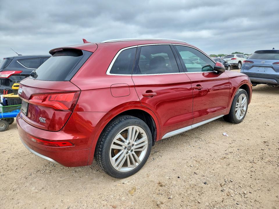 2018 Audi Q5 VIN WA1BNAFY4J2224207 COPART salvage auction — WATER/FLOOD, Tx - Salvage Title-Flood Damage, sold $7,100 on 2026-07-23 (photo 3)