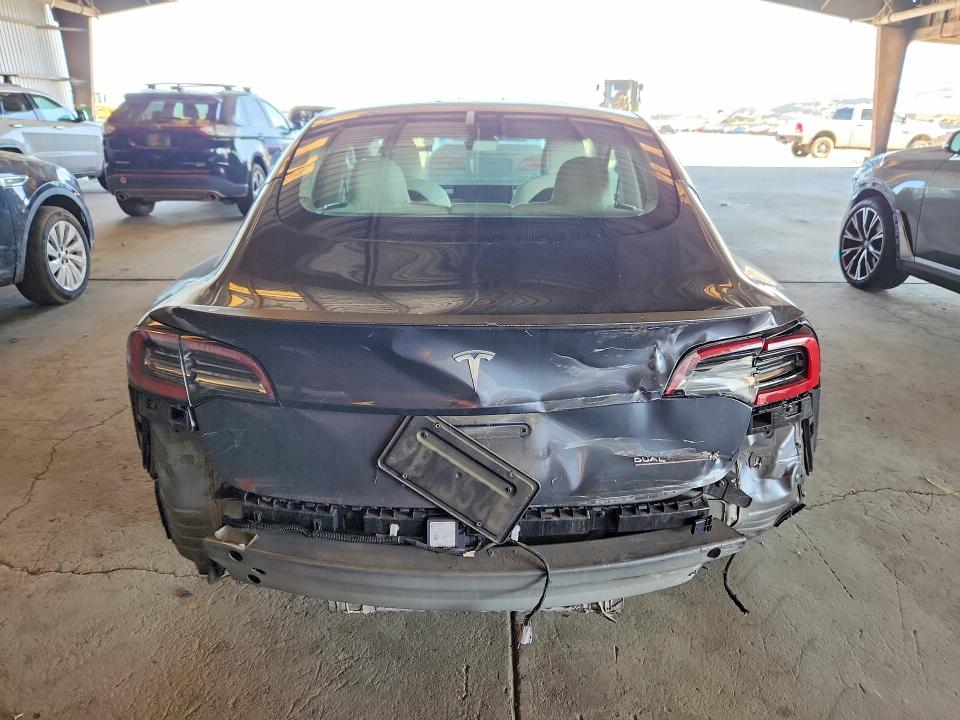 2022 Tesla Model 3 VIN 5YJ3E1EC2NF293397 COPART salvage auction — REAR END, Ca - Salvage Certificate, sold $11,700 on 2026-07-02 (photo 6)