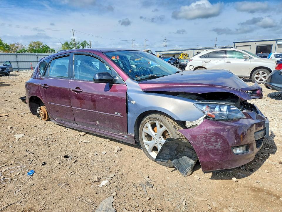 2007 Mazda 3 VIN JM1BK143171647069 COPART salvage auction — FRONT END, Il - Salvage Certificate, sold $375 on 2026-07-22 (photo 4)