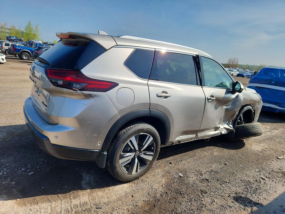 2025 Nissan Rogue VIN JN8BT3CB1SW430624 COPART salvage auction — SIDE, On - Permit Salvage, sold $9,200 on 2026-07-09 (photo 3)