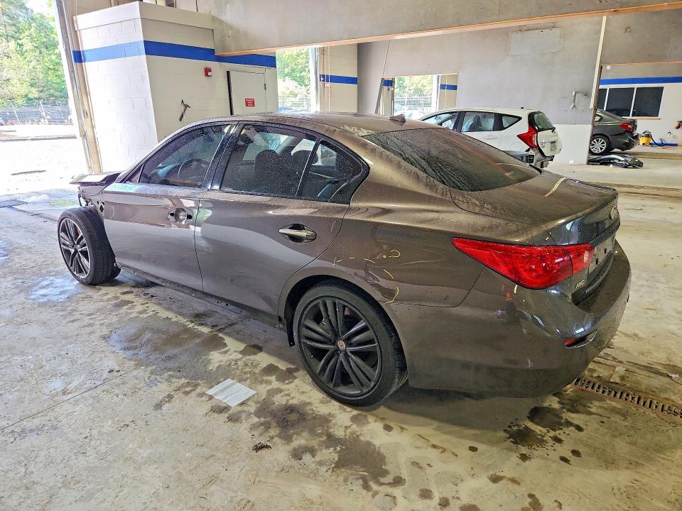2014 Infiniti Q50 VIN JN1BV7AR3EM688756 COPART salvage auction — FRONT END, Va - Cert Of Title - Salvage, sold $1,400 on 2026-07-02 (photo 2)