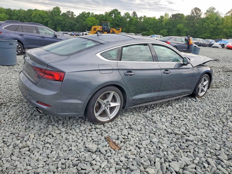 2018 Audi A5 VIN WAUENCF56JA090338 COPART salvage auction — FRONT END, Nc - Salvage Certificate Of Title, sold $4,100 on 2026-07-08 (photo 3)