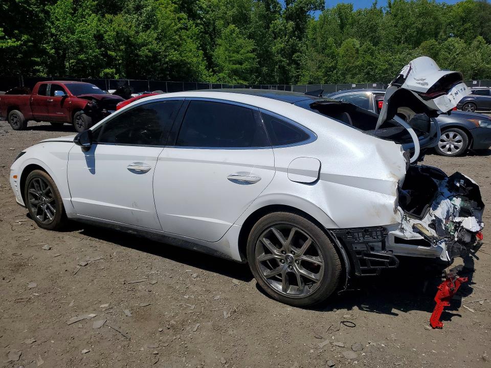 2021 Hyundai Sonata VIN 5NPEJ4J26MH132134 COPART salvage auction — REAR END, MD - CERT OF SALVAGE > 75% DAMAGE, sold $3,000 on 2026-07-10 (photo 2)