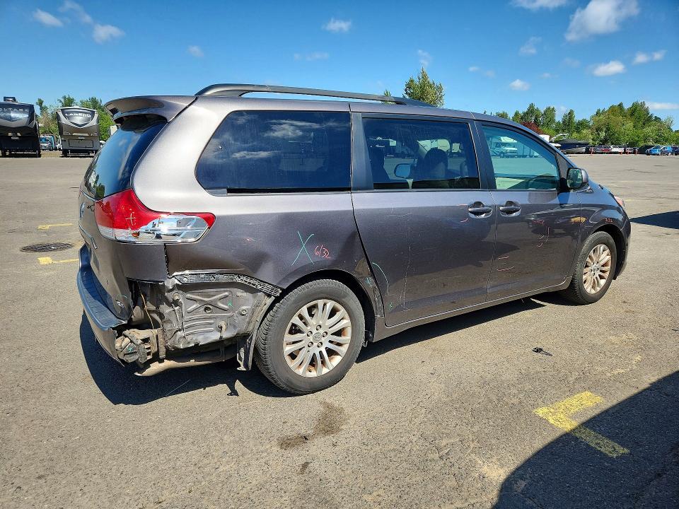 2011 Toyota Sienna VIN 5TDYK3DC6BS171211 COPART salvage auction — REAR END, Or - Salvage Title Certificate, sold $4,400 on 2026-07-06 (photo 3)