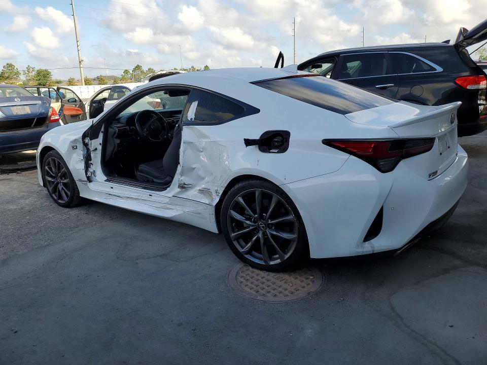 2021 Lexus Rc VIN JTHGA5BC7M5011505 COPART salvage auction — SIDE, FL, sold $8,300 on 2026-08-14 (photo 2)