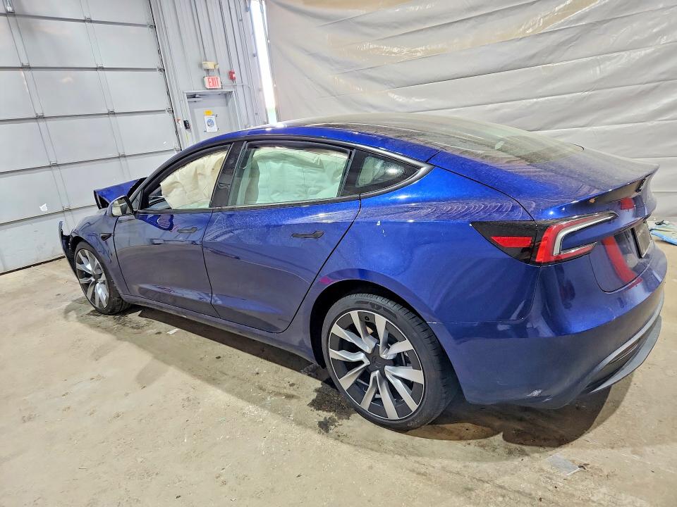 2025 Tesla Model 3 VIN 5YJ3E1EB6SF020563 COPART salvage auction — FRONT END, Nh - Cert Of Title-Salvage, sold $150 on 2026-07-23 (photo 2)