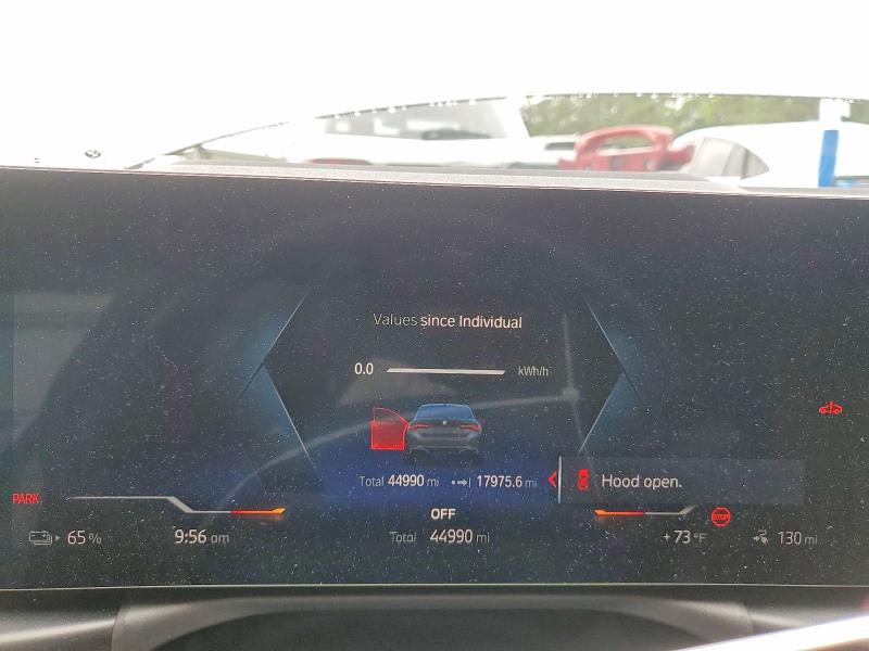 2023 BMW I4 VIN WBY43AW0XPFR08676 COPART salvage auction — FRONT END, GA - CERT OF TITLE-SALVAGE, sold $10,500 on 2026-07-31 (photo 9)