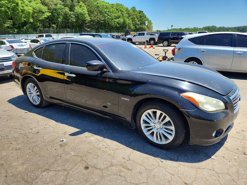 2012 Infiniti M35h VIN JN1EY1AP7CM910275 COPART salvage auction — NORMAL WEAR, Fl - Certificate Of Title, sold $300 on 2026-07-24 (photo 4)