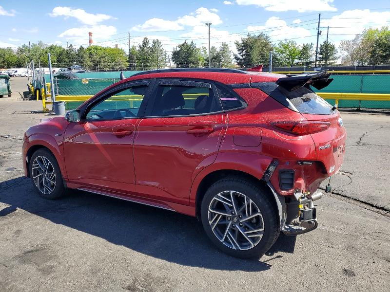 2022 Hyundai Kona VIN KM8K3CA33NU925524 COPART salvage auction — REAR END, CO - PUBLIC - SALVAGE TITLE, sold $6,400 on 2026-07-07 (photo 2)