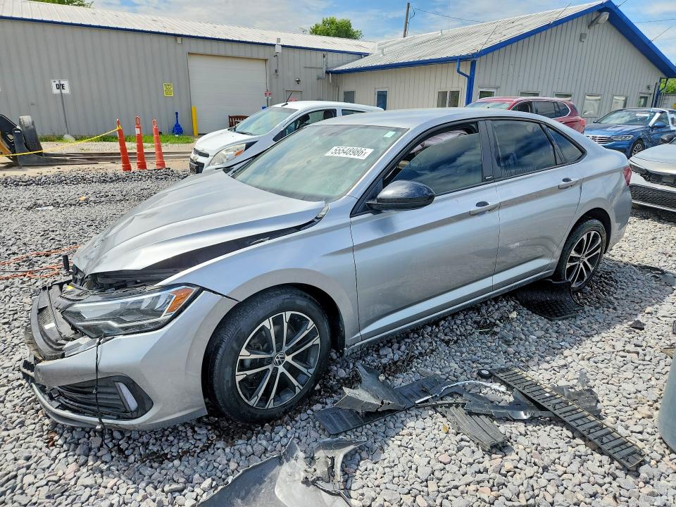 2023 Volkswagen VIN 3VWBM7BU9PM052723 COPART salvage auction — FRONT END, Il - Salvage Certificate, sold $1,250 on 2026-07-18 (photo 1)