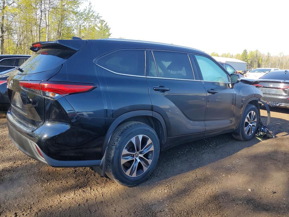 2020 Toyota Highlander VIN 5TDGZRBH4LS513653 COPART salvage auction — FRONT END, On - Permit Salvage, sold $2,850 on 2026-07-09 (photo 3)