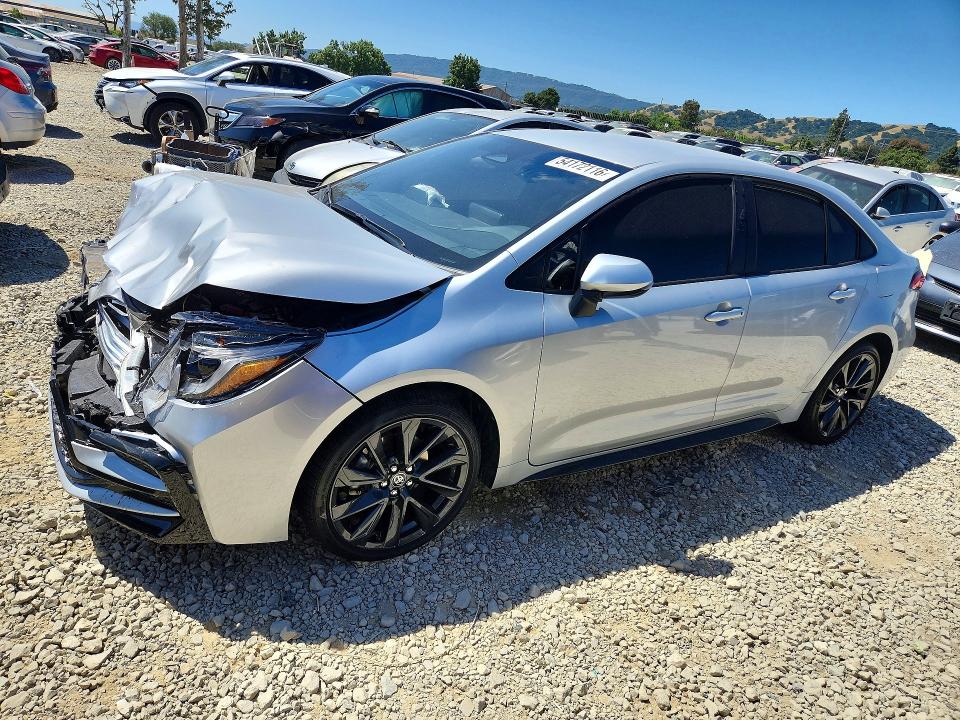 2026 Toyota Corolla VIN JTDBCMFE2T3115910 COPART salvage auction — FRONT END, Ca - Salvage Certificate, sold $9,200 on 2026-07-07 (photo 1)