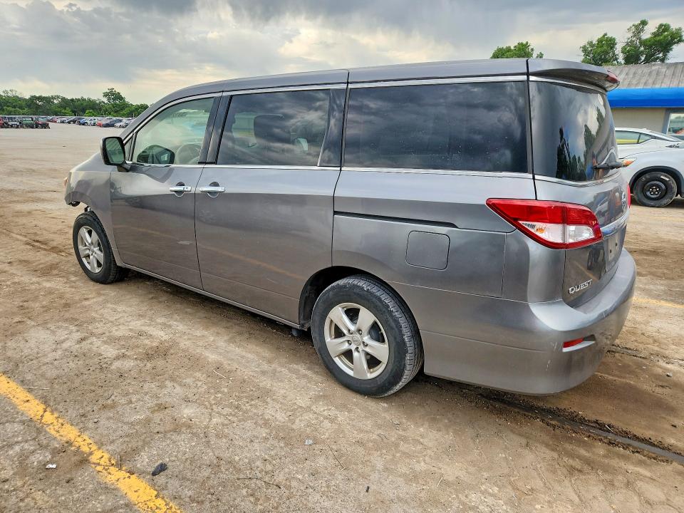2015 Nissan Quest VIN JN8AE2KP8F9122223 COPART salvage auction — FRONT END, Ny - Mv-907A Salvage Certificate, sold $800 on 2026-07-15 (photo 2)