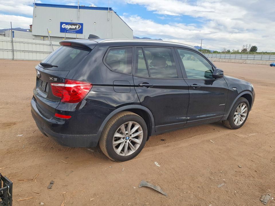 2016 BMW X3 VIN 5UXWX9C50G0D94838 COPART salvage auction — UNDERCARRIAGE, Ny - Dis/Dlr/Exp Clean Title, sold $2,300 on 2026-07-11 (photo 3)