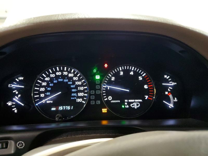 2005 Lexus Lx VIN JTJHT00W653550983 COPART salvage auction — FRONT END, Mn - Cert Of Title-Salvage, sold $8,800 on 2026-07-07 (photo 9)