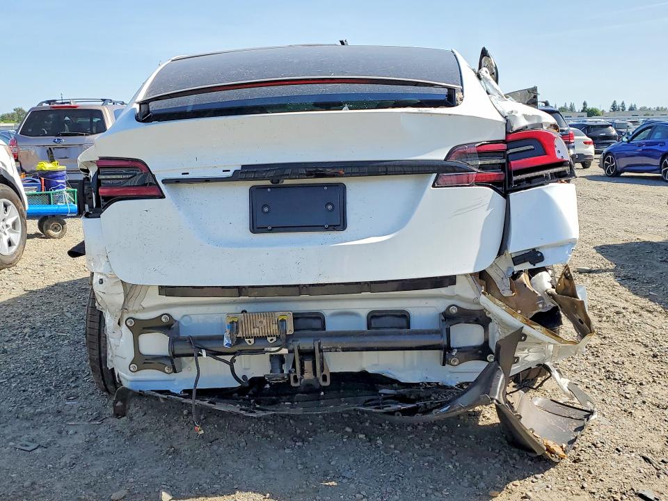 2026 Tesla Model x VIN 7SAXCDE57TF480340 COPART salvage auction — ROLLOVER, Ca - Non-Repairable Vehicle Cert, sold $2,800 on 2026-07-02 (photo 6)