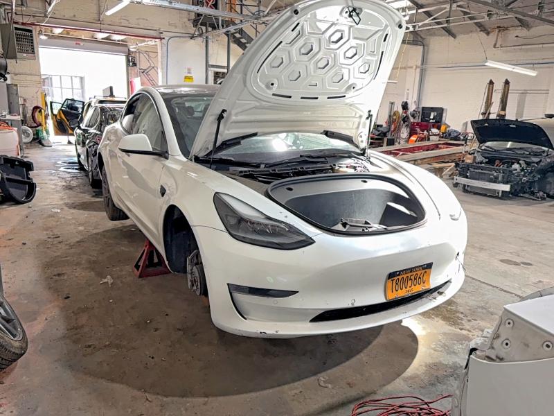 2021 Tesla Model 3 VIN 5YJ3E1EA0MF026952 COPART salvage auction — MECHANICAL, Ny - Certificate Of Title (P), sold $3,050 on 2026-07-17 (photo 1)