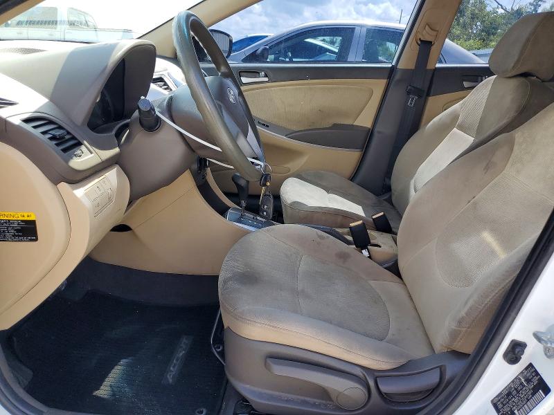 2014 Hyundai Accent VIN KMHCT4AE7EU641860 COPART salvage auction — FRONT END, Fl - Cert Of Title Slvg Rebuildable, sold $350 on 2026-07-24 (photo 7)