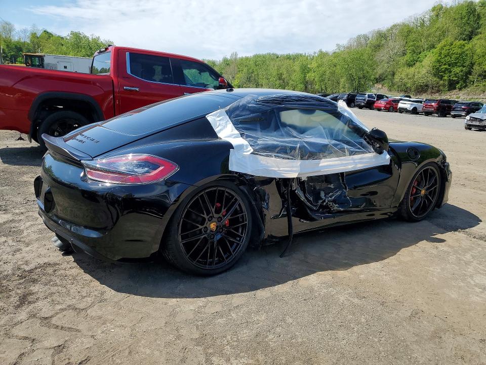 2016 Porsche Cayman VIN WP0AB2A80GK185826 COPART salvage auction — SIDE, Nj - Cert Of Title-Salvage, sold $29,000 on 2026-07-30 (photo 3)