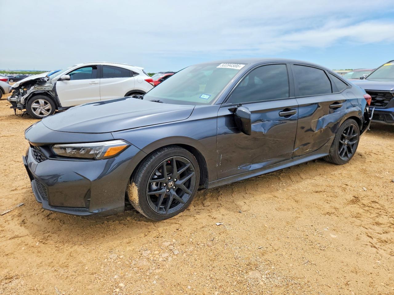 2025 Honda Civic VIN 2HGFE2F56SH581949 COPART salvage auction — Rear End, TX - SALVAGE VEHICLE TITLE (P), sold $7,800 on 2026-07-09 (photo 1)