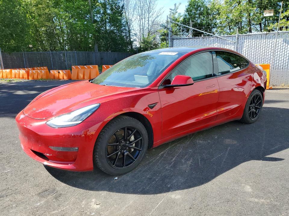 2020 Tesla VIN 5YJ3E1EB6LF601112 COPART salvage auction — UNDERCARRIAGE, Or - Salvage Title Certificate, sold $7,600 on 2026-07-13 (photo 1)